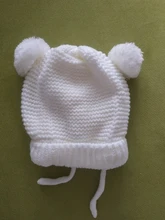 Gorro para bebé de punto con pompón grueso y cálido, gorro para niño y niña, gorrito cálido para la oreja, gorrito para niño, gorros para bebé para recién nacido