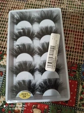 5 par/set de pelo falso de visón pestañas postizas crujientes mullidas gruesas naturales y mullidas hechas a mano utensilios de maquillaje para ojos libres de crueldad