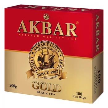

Tea Akbar "gold", Black, 100 bags