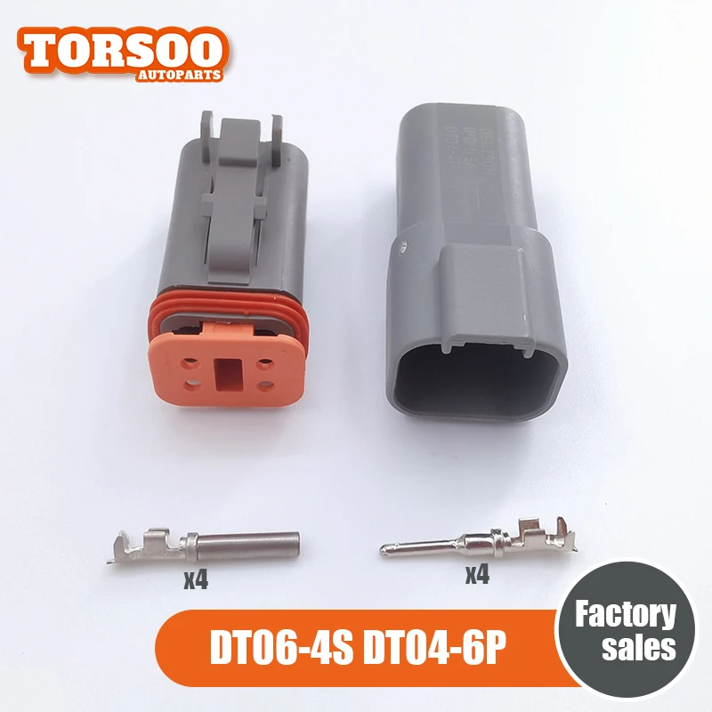 4-контактный разъем Deutsch DT DT06-4S DT04-4P W4S W4P, 1 комплект