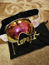 COPOZZ-Gafas de esquí de doble capa para hombre y mujer, máscara de esquí grande antiniebla, UV400, gafas de Snowboard, GOG-201 Pro