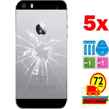 5x プロテクター強化ガラスバック apple の iphone 5 XS (Generico 、ないフル参照情報) キット