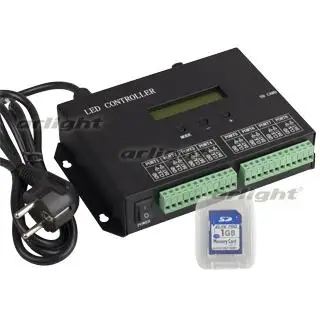 019859 Контроллер HX-803SA DMX(8192 pix, 220V, SD-карта) ARLIGHT
