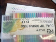 FineLiner-Pincel de doble punta para dibujar, rotuladores de arte, 12/48/72/100/120 colores, bolígrafos de acuarela, suministros de arte de caligrafía