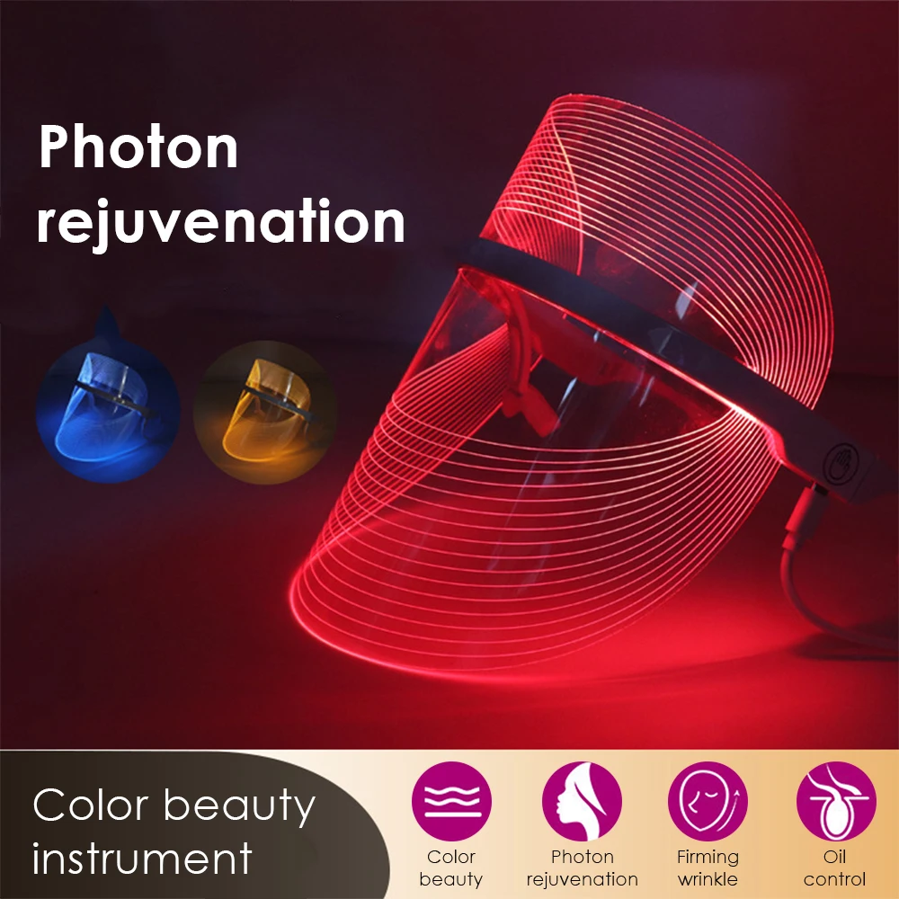 3 Colors LED Light Therapy Face Mask Anti Acne Anti Wrinkle Facial SPA Instrument Treatment Beauty Device Face Skin Care Tools 3 Colors LED Light Therapy Face Mask Anti Acne Anti Wrinkle Facial SPA Instrument Treatment Beauty Device Face Skin Care Tools