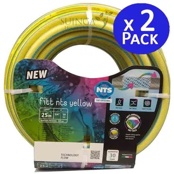 

NTS Garden hose Yellow 19mm 3/4 "25mts. Pack 2 units
