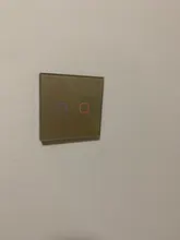 EsooLi-Interruptor táctil de cristal para la pared, inalámbrico, con control de voz, material retardante de fuego, compatible con app Tuya y Smart Life, apto para la Unión Europea y Reino Unido