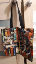 Bolso de mano con estampado de gato y pintura al óleo personalizada para mujer, bolsa de compras reutilizable de lino, para comestibles, 2020