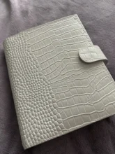 Moterm Luxe-planificador de anillos A5 con carpeta de anillos de 30mm, Agenda, organizador de granos Crocs, diario, Bloc de notas, cuaderno de bocetos