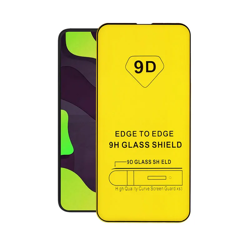 3 PCs Protective glass for iPhone 13 12 11 pro Max mini x xs XR 7 8 plus 5 5S se 2016 2020 9D full screen black