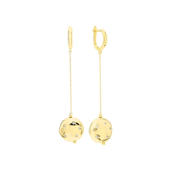 

Silver earrings with cubic zirconium sunlight sample 925