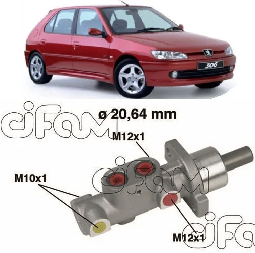 BRAKE MAIN HEAD 306 1.4-1.6-1.8 206 1.4-1.6 1997- 4601.F8