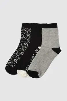

Trendyol Printed 3'lü Package Knitted Socks TWOAW21CO0140