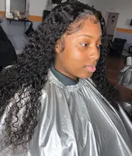 Melodie 28 30 32 pulgadas onda profunda mechones con cierre brasileño de la Virgen del pelo humano Frontal rizado mechones y 4X4 cierre