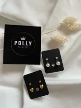 50 Uds 3,8x4,8 cm pendiente pantalla Tarjeta de pendiente arete titular en blanco etiquetas de papel Kraft para DIY pendientes de gota largos tarjeta para presentación de joyas