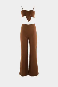 

Trendyol Lacing Detailed Linen Bottom-Top Suit TBESS20AU0065
