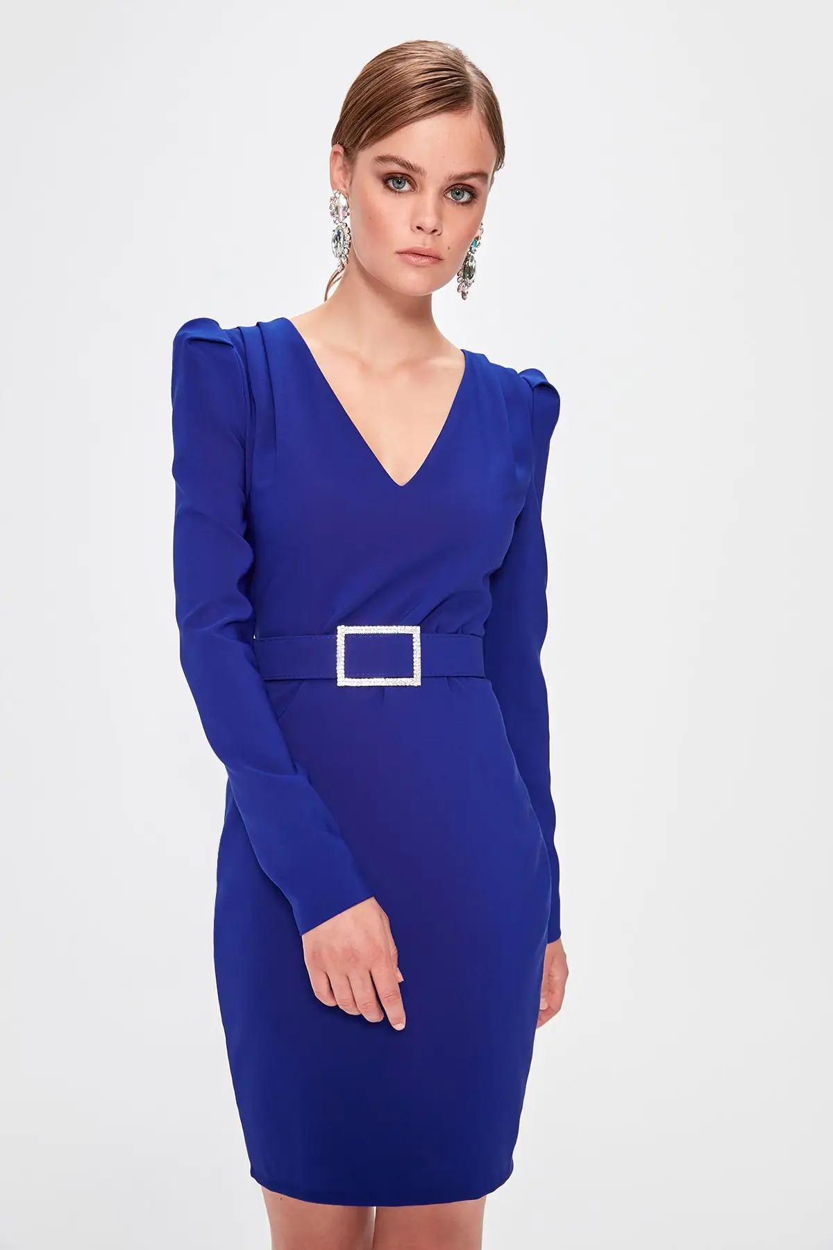 Trendyol Saks платье с поясом TPRAW20EL0678|Платья| |