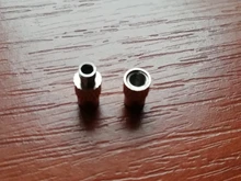 Cierres de tornillo de cobre para collar y pulsera, 12,5x4,2mm, accesorios chapados en cilindro