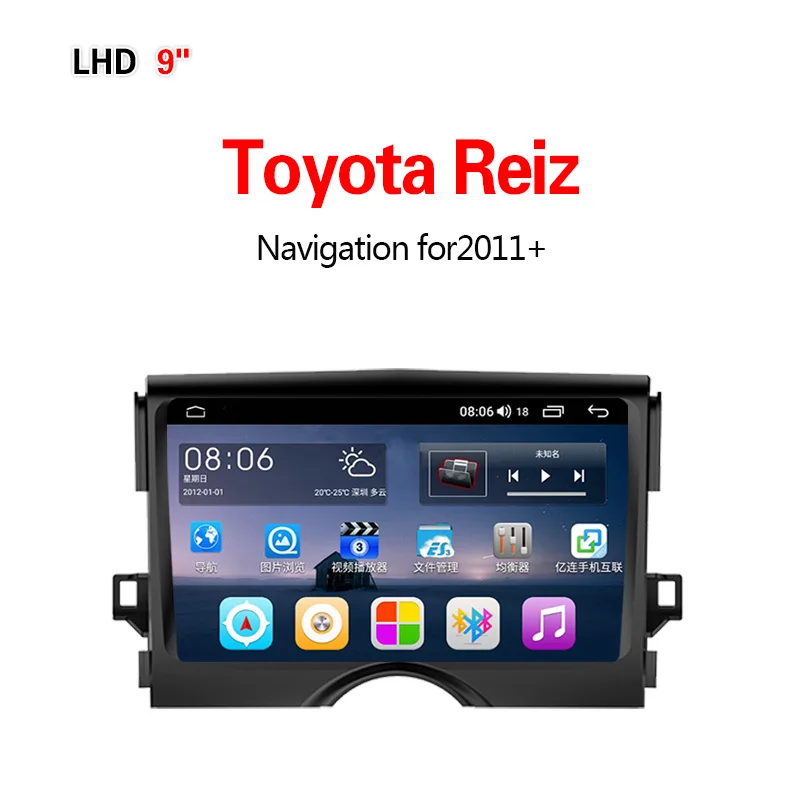 Lionet gps навигация для автомобиля Toyota eliz 2011+ 9 дюймов LT1010Y - Размер экрана, дюймов: 4G8core4G32G