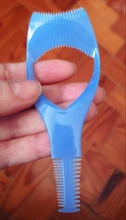 Guía aplicador de máscara 3 en 1, nuevo peine para pestañas, cepillo cosmético, rizador, WH998