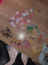 Marcapáginas de película para libros, Clips de papel para maestro de la escuela, punto de libro suministros de oficina, amigos, regalo de Navidad, 8 Uds.