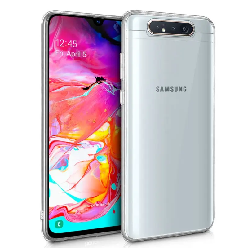 Прозрачный чехол-подставка из ТПУ для samsung A80