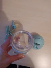 Botella de paja de agua potable con dibujos de animales para niños, Bola de gravedad, taza de bebé con correa para el hombro