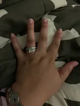 Conjunto de anillos de boda para mujer, de lujo, Plata de Ley 925, grande, compromiso, dedo africano, regalo de Navidad, joyería R4428