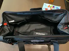 WORKPRO-Bolsas de herramientas de electricista a prueba de agua, bolso portátil impermeable, sirve como organizador de herramientas de lona, para la instalación de reparación HVAC