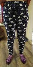 ARDLTME-Leggings informales con estampado de estrellas para mujer, pantalones de cintura alta, elásticos, ajustados, de talla grande, 2021