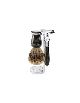 

Set shaving classic razor, Brush & stand marble Edwin Jagger