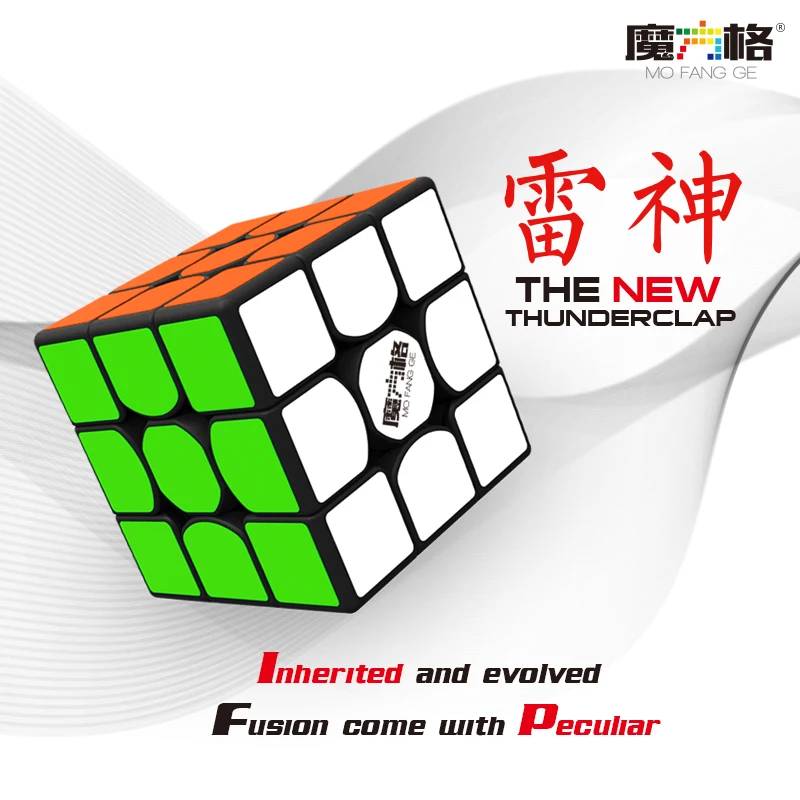 

QiYi New Thunderclap V2 3x3x3 Magic Cube MoFangGe Thundeclap v2 3x3 Speed Cube Education Toys QiYi 3x3 Puzzle Magic cubo