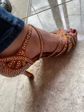 WUXIJIAO-Zapatos de baile de satén con diamantes de imitación para mujer, baile latino, suela suave, para salsa, tacón de 5 a 10cm