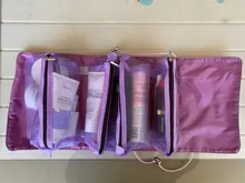 Bolsa de viaje para cosméticos para mujer, neceser de malla, neceser, cepillos de maquillaje, organizador de almacenamiento de lápiz labial