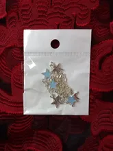 2019 nueva moda luminosa playa vientos azul estrella pentagonal borla tobillera cadena tobilleras para mujer Sandalias pies descalzos 4g