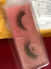 SHIDISHANGPIN-pestañas de visón 3D, pestañas postizas de visón Real Libre de crueldad, tira esponjosa, pestaña gruesa, maquillaje de imitación, 37A, 1 par