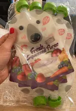 8 Uds de alta calidad con cierre exprimido fresco bolsas práctica bebé destete comida puré de reutilizable apretar para recién nacido