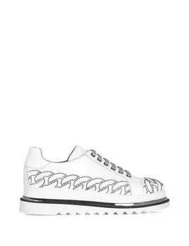 

ILVi-Genuine Leather Handmade Sequins Women's Sneaker White Leather Women Shoes 2020 Spring Summer (Made in Turkey)