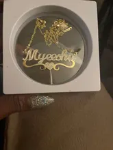 Collar y colgante con nombre personalizado de corazón para mujer, Gargantilla con inicial, joyería parpadeante, regalo de Navidad