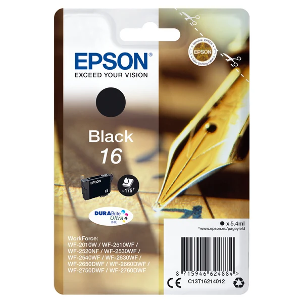Чернильный картридж Epson T1621 черный