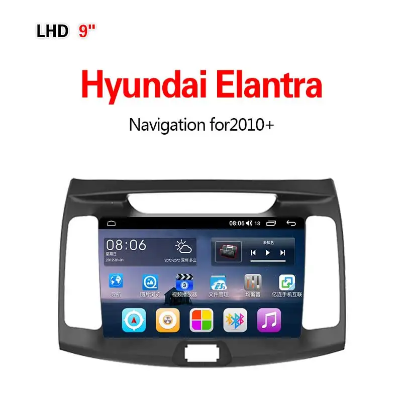 Lionet gps навигация для автомобиля hyundai Elantra 2010+ 9 дюймов LH2003Y - Размер экрана, дюймов: 4G 8core 4G64G