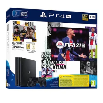 

Sony playstation 4 pro 1tb console + fifa 21 + fut 21 downloadable content + test code 14 ps plus days + controller