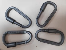 Kit de mosquetones para camping, herramienta de aluminio para supervivencia, gancho para escalada, campamento, exteriores, montañismo, GYH, 4 unidades