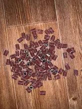 COSCELIA 100 unids/set bandas de lijado cortadores para la máquina de fresado de uñas de manicura brocas para fresadora de broca para uñas de arte herramienta