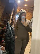 Suit Pant Knitted MVGIRLRU Sweater Winter Womens Warm Wool Soft Pullover