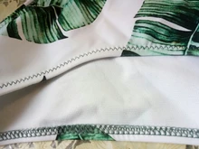 Swimwear Women Swimsuits Bikinis-Set Bathing-Suit Biquini Beach-Wear Leaf-Print Riseado