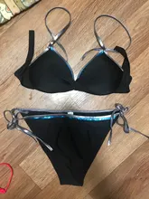 Push-Up Bikini Swimsuits Swimwear Bathing-Suit Beach-Wear Sexy Plus-Size Womens Female