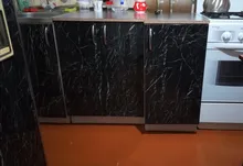 Marble Wallpaper Self-Adhesive Oil-Proof Kitchen Countertop Bathroom Home Improvement