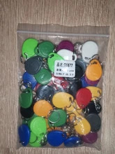 Lector de llaves y anillos de identificación, dispositivo de escritura regrabable EM4305 T5577 de 125khz, con etiqueta RFID, ficha de proximidad, duplicado, 50 unids/lote