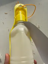 Botella de agua portátil de plástico para perros y mascotas, Bol plegable de viaje al aire libre, alimentador de agua potable, 250ml/500ml